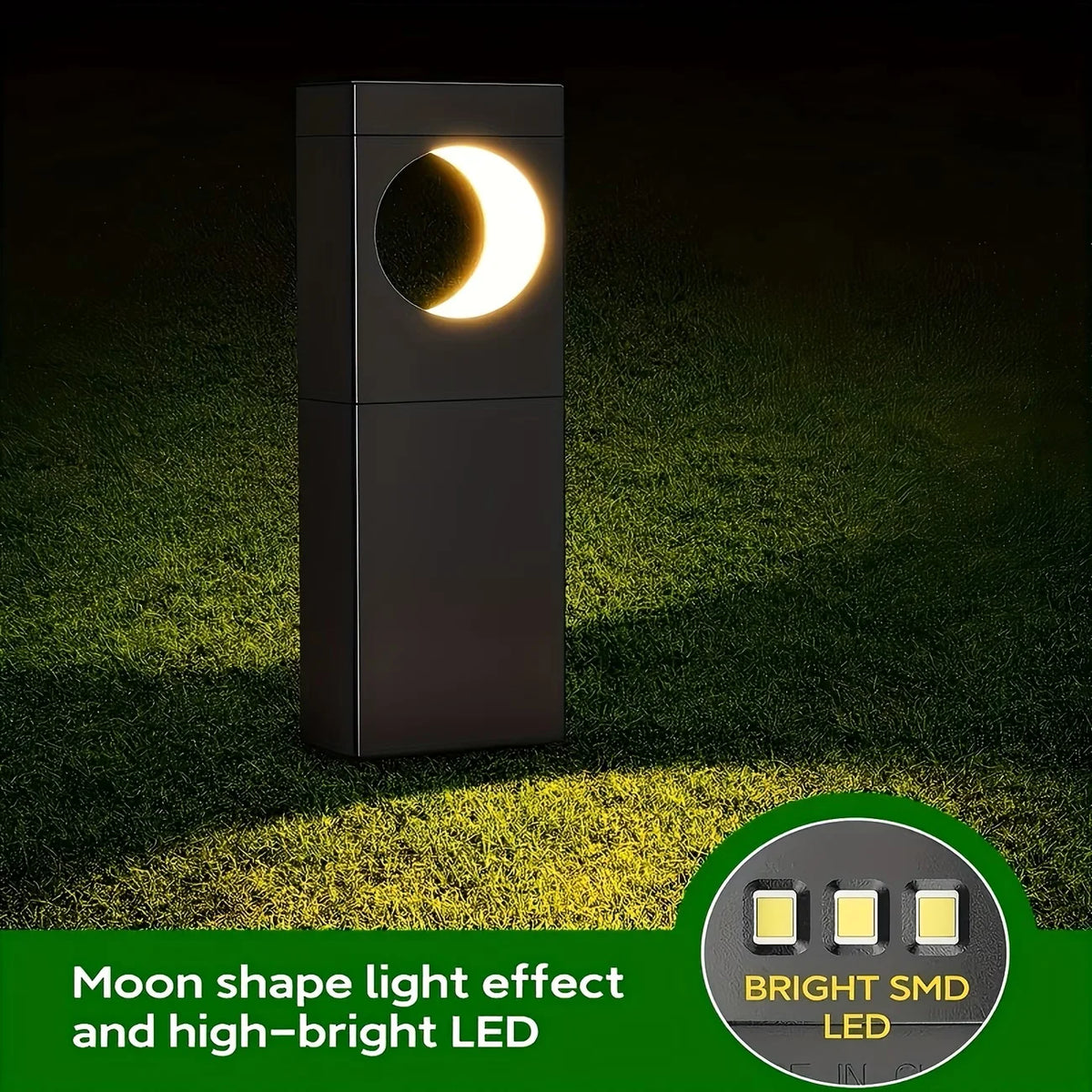 2/6 Pack Solar Pathway Lights Outdoor Waterproof Bright Moon Auto On/Off Garden Light for Yard Patio Porch Lawn Outside Decor Lighting