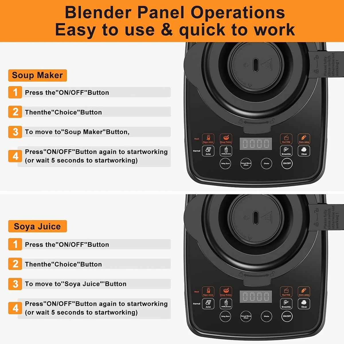 Prasky Heating Blender With Auto Clean For Smoothies And Soups