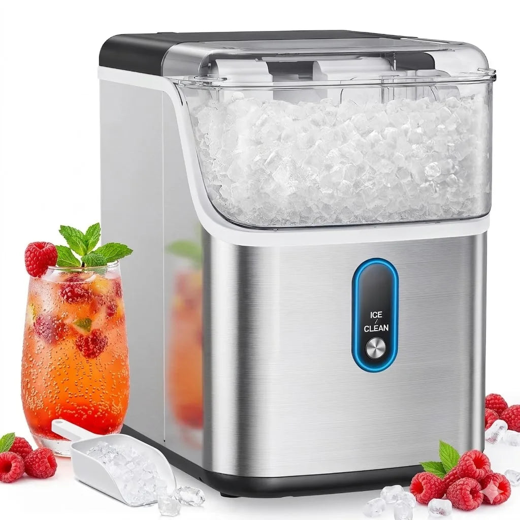 PHILERGO Countertop Nugget Ice Maker With Self Cleaning Function