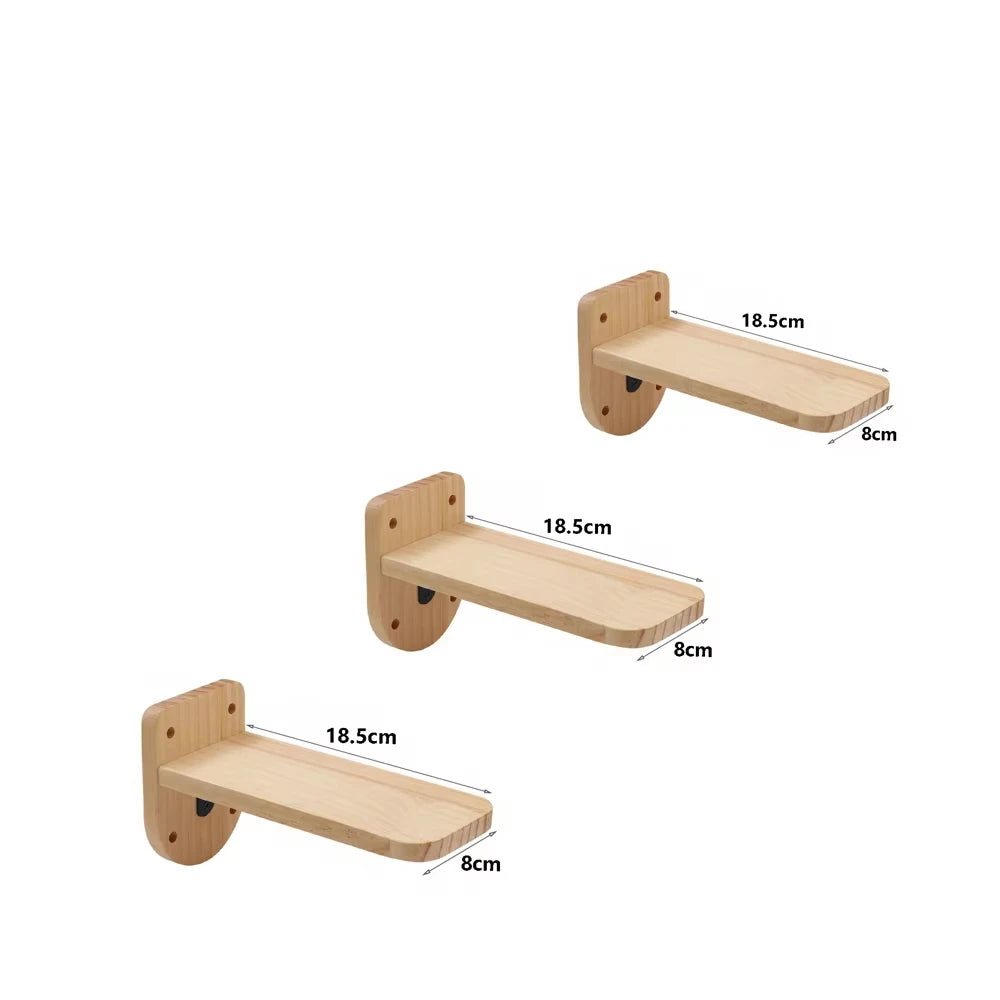 CWV Cat Wall Climbing Shelf With Sisal Scratching Post