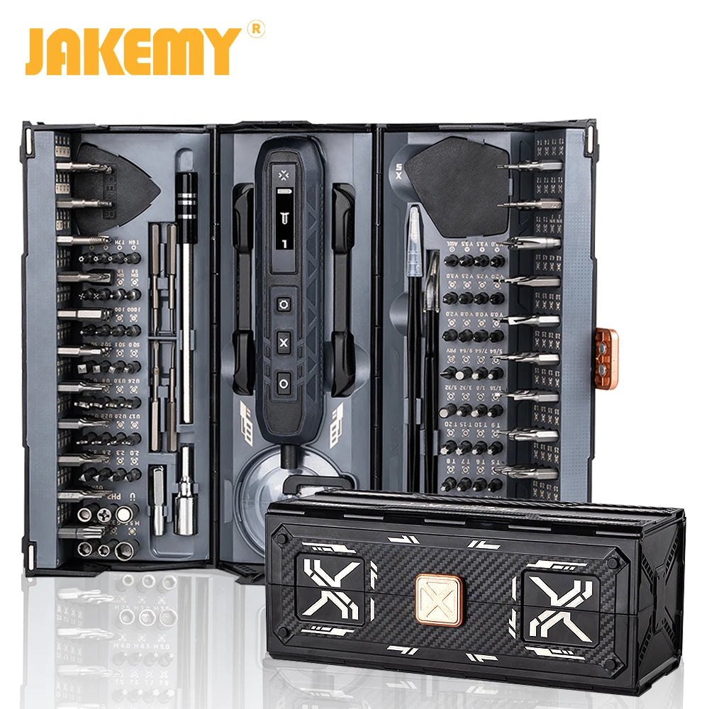 JAKEMY Cordless Precision Electric Screwdriver Set With Magnetic Bits