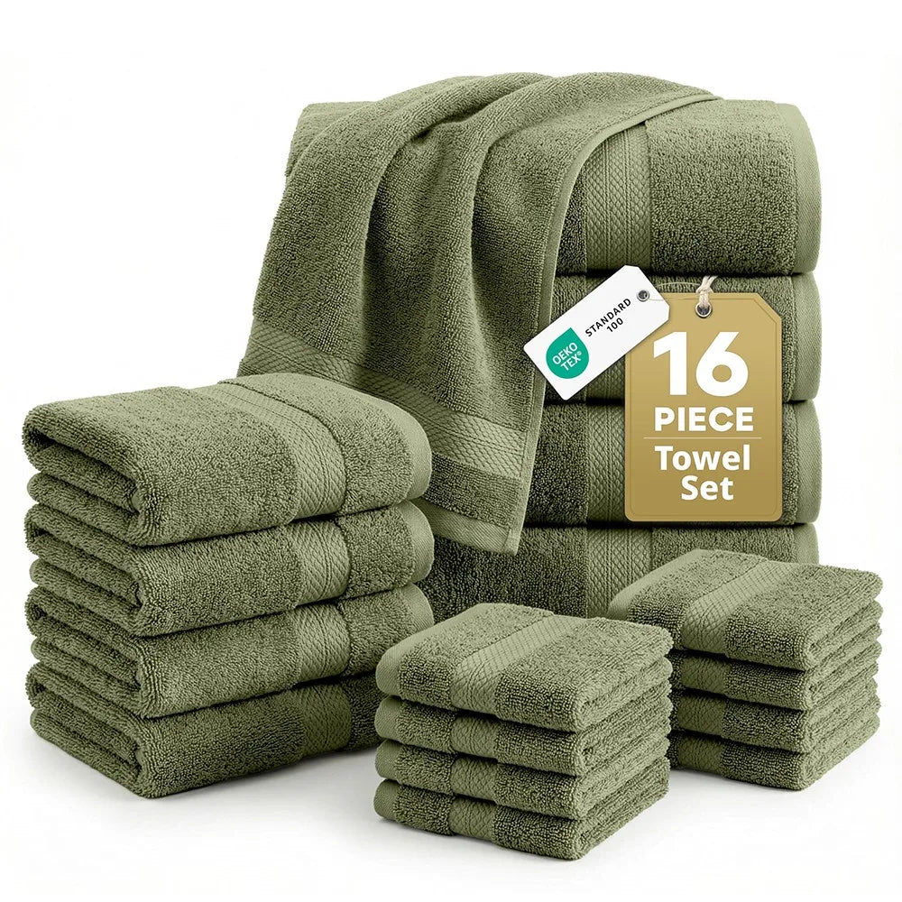 Soft Absorbent Quick Dry Cotton Bathroom Towels for Home Use