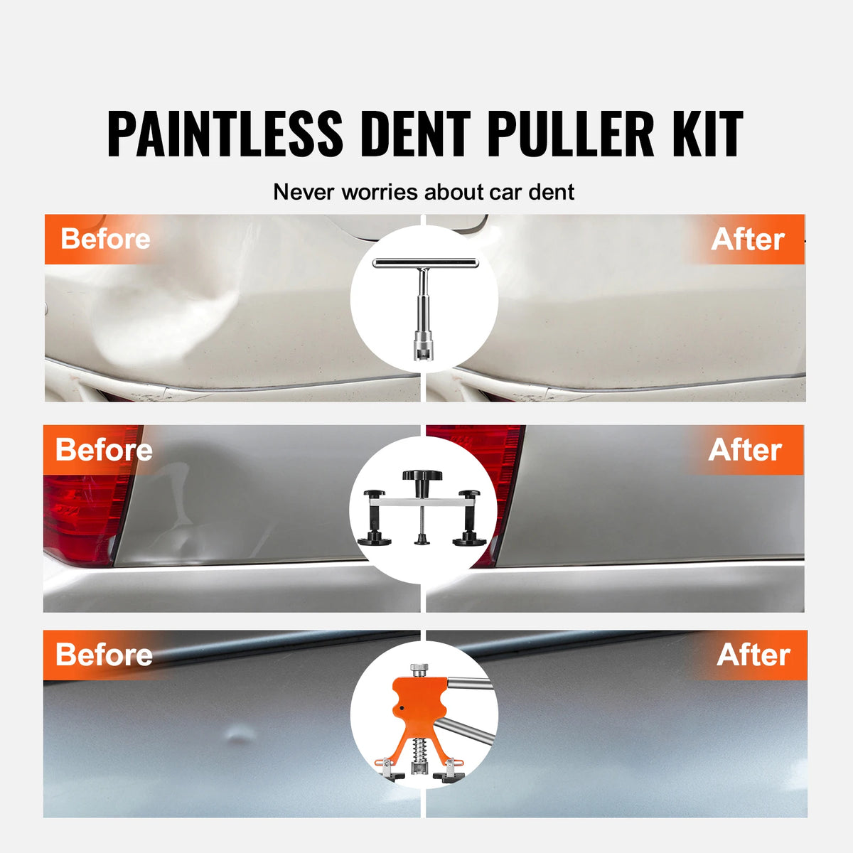 SucceBuy Paintless Dent Repair Kit for Auto Body Dents