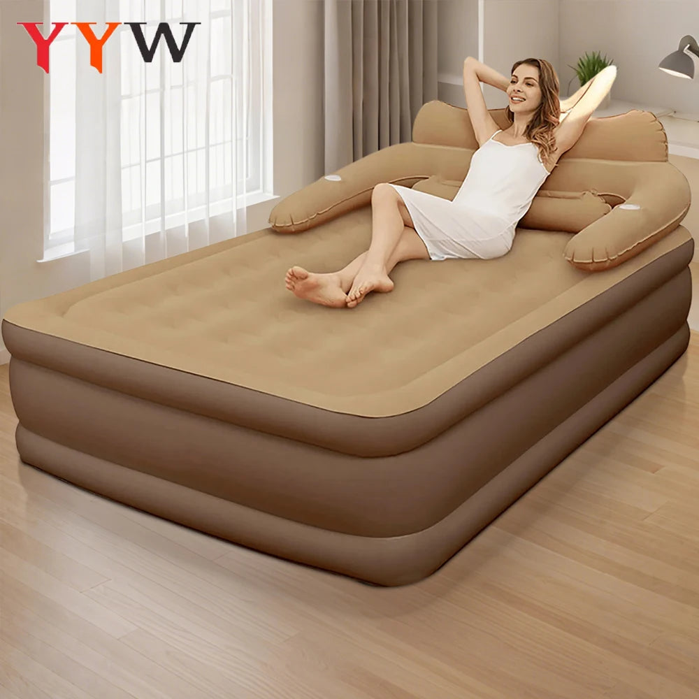 Double Inflatable Camping Mattress for Indoor and Outdoor Comfort
