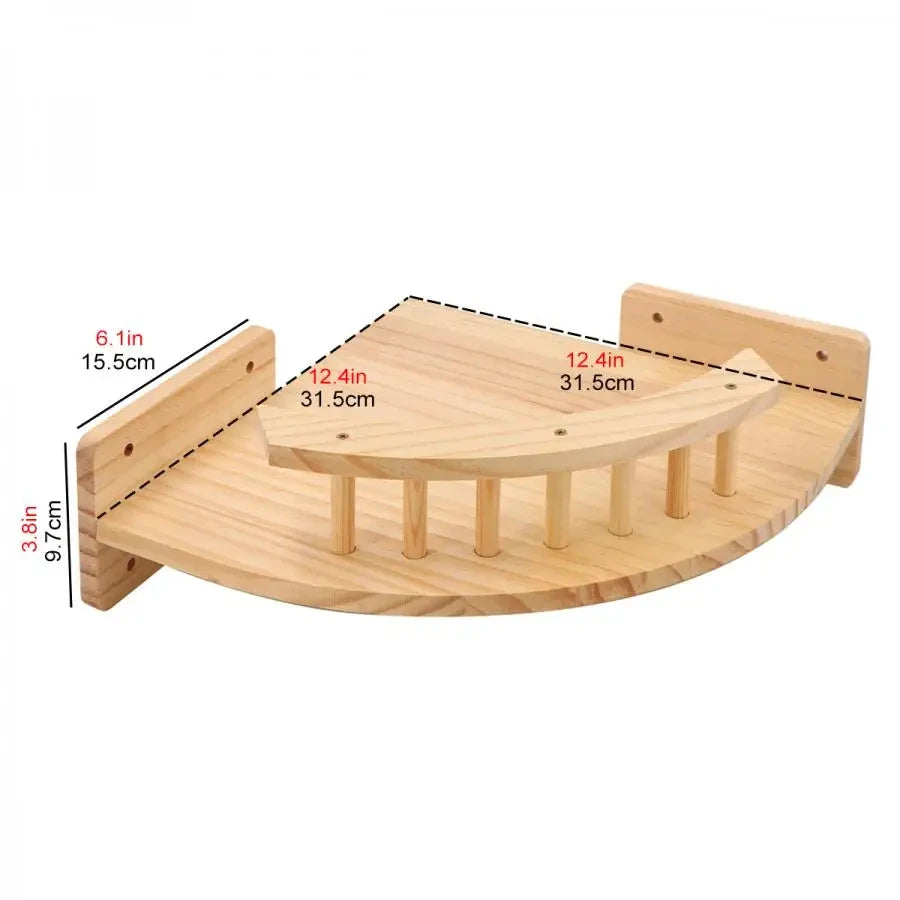 CWV Wall Mounted Cat Hammock And Climbing Shelf Set