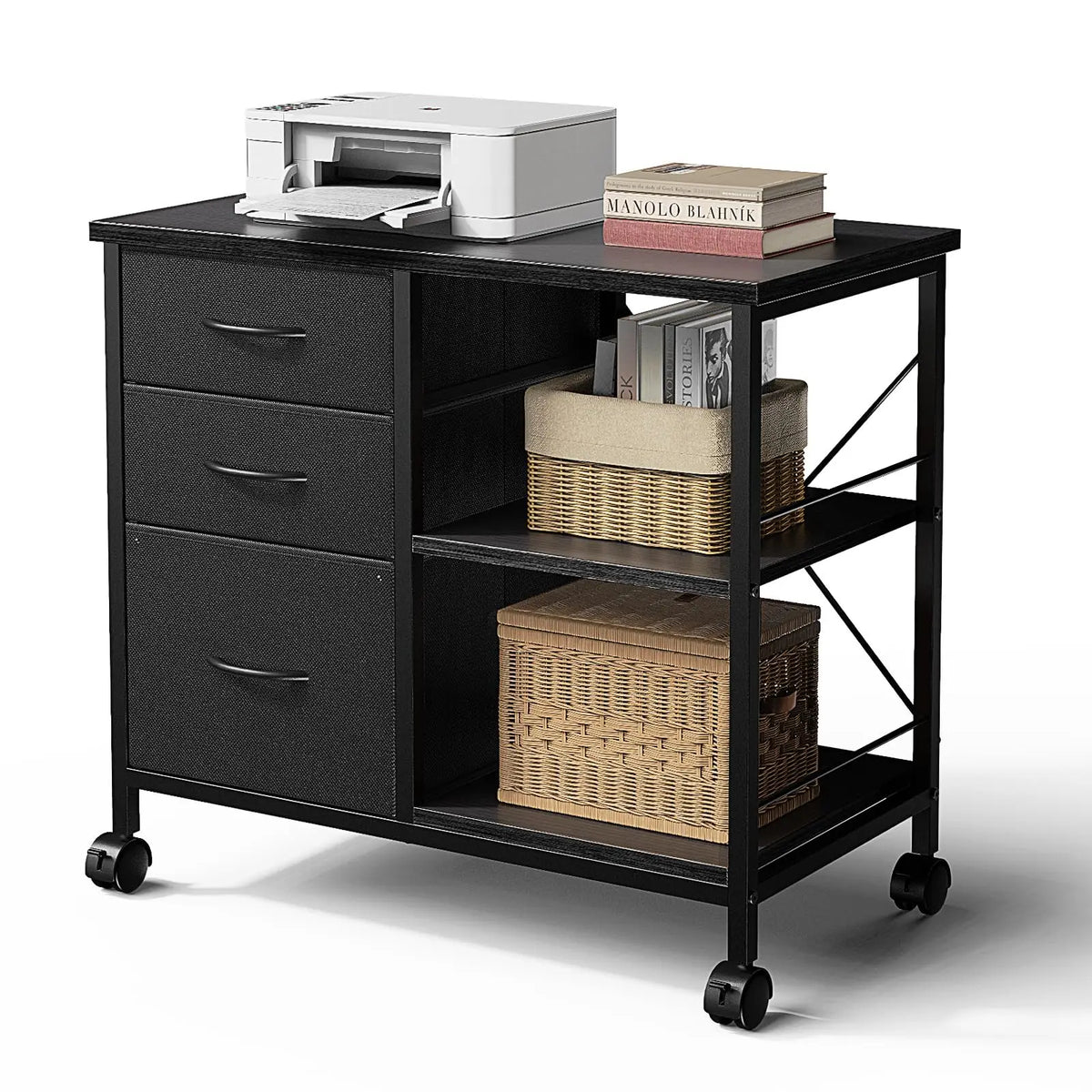 MCQ Modern Fabric Drawer Storage Cabinet With Steel Frame