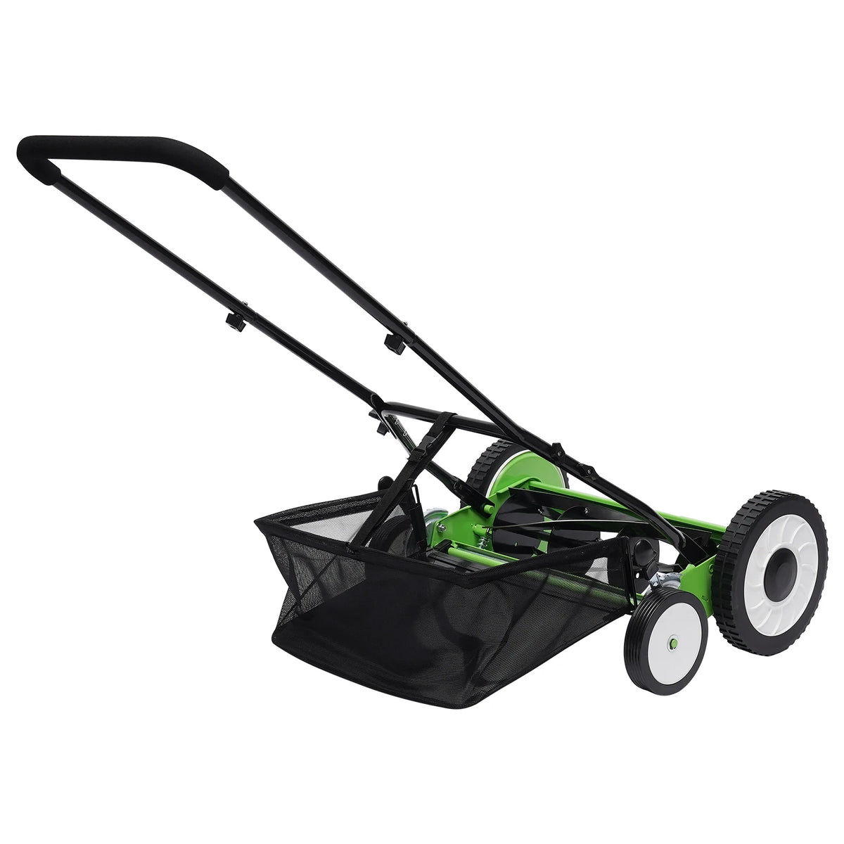 Bymaocar Manual Push Reel Lawn Mower With Removable Grass Catcher
