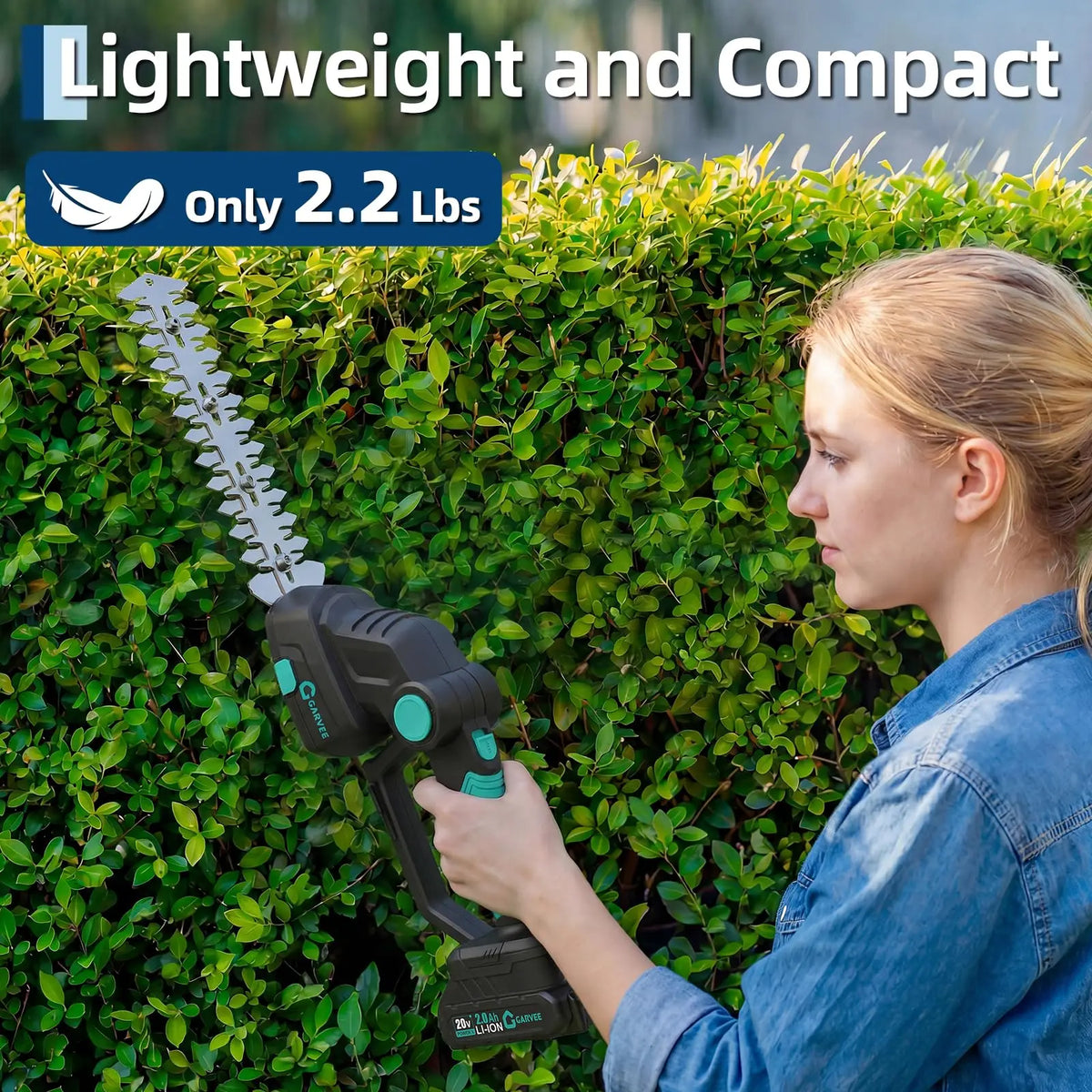 HiMISS 2-in-1 Cordless Grass Shear And Hedge Trimmer