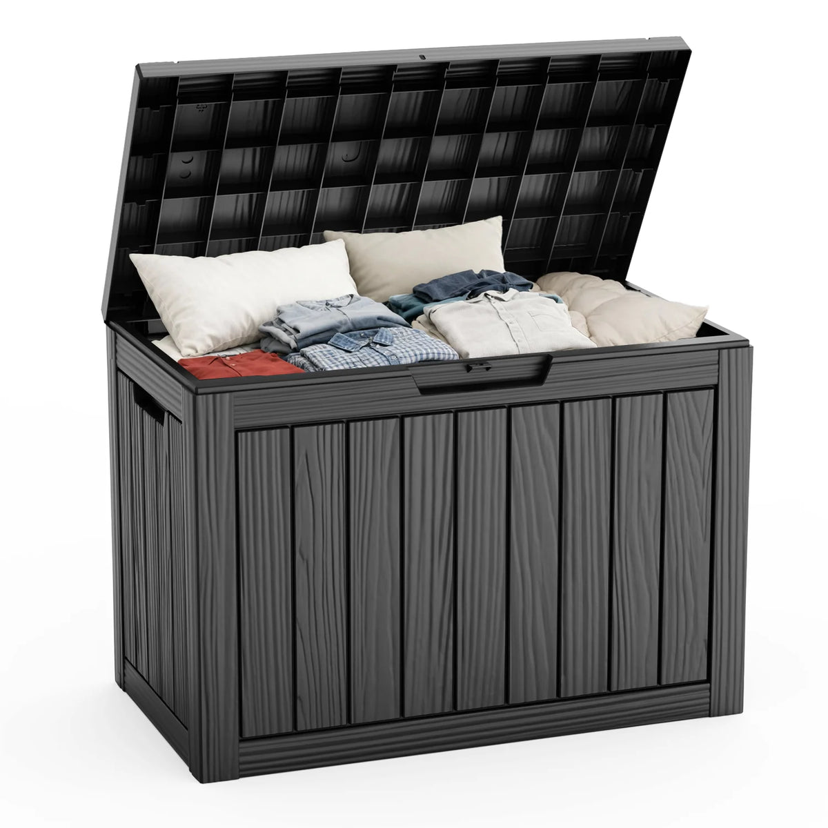 Waterproof Lockable Resin Outdoor Storage Box for Patio and Garden Storage
