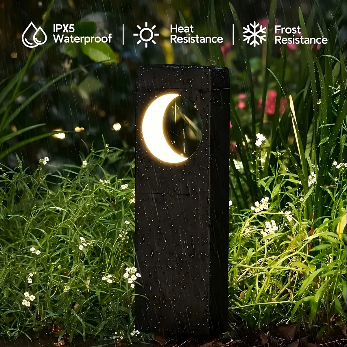 2/6 Pack Solar Pathway Lights Outdoor Waterproof Bright Moon Auto On/Off Garden Light for Yard Patio Porch Lawn Outside Decor Lighting