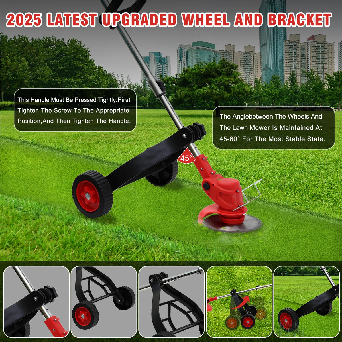 Cordless Electric Grass Trimmer Brush Cutter And Lawn Edger