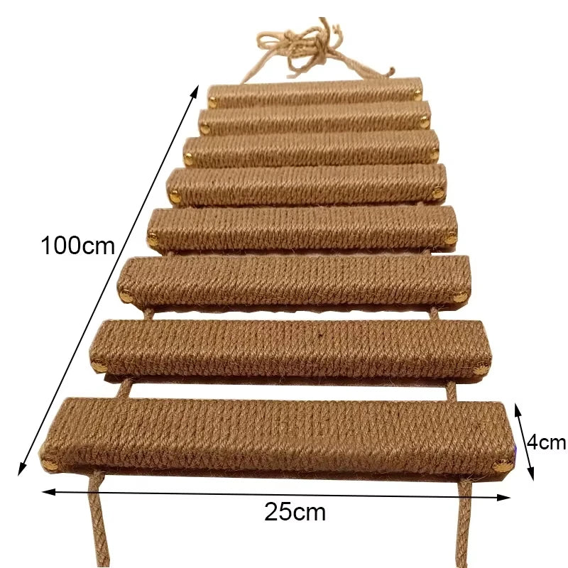 CWV Cat Wall Climbing Shelf With Sisal Scratching Post