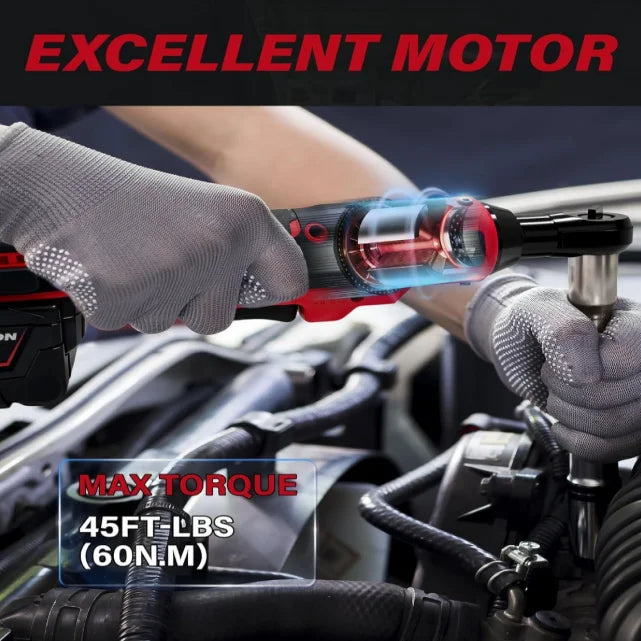 L1NXIXI Cordless Ratchet Wrench Compatible With Milwaukee Batteries
