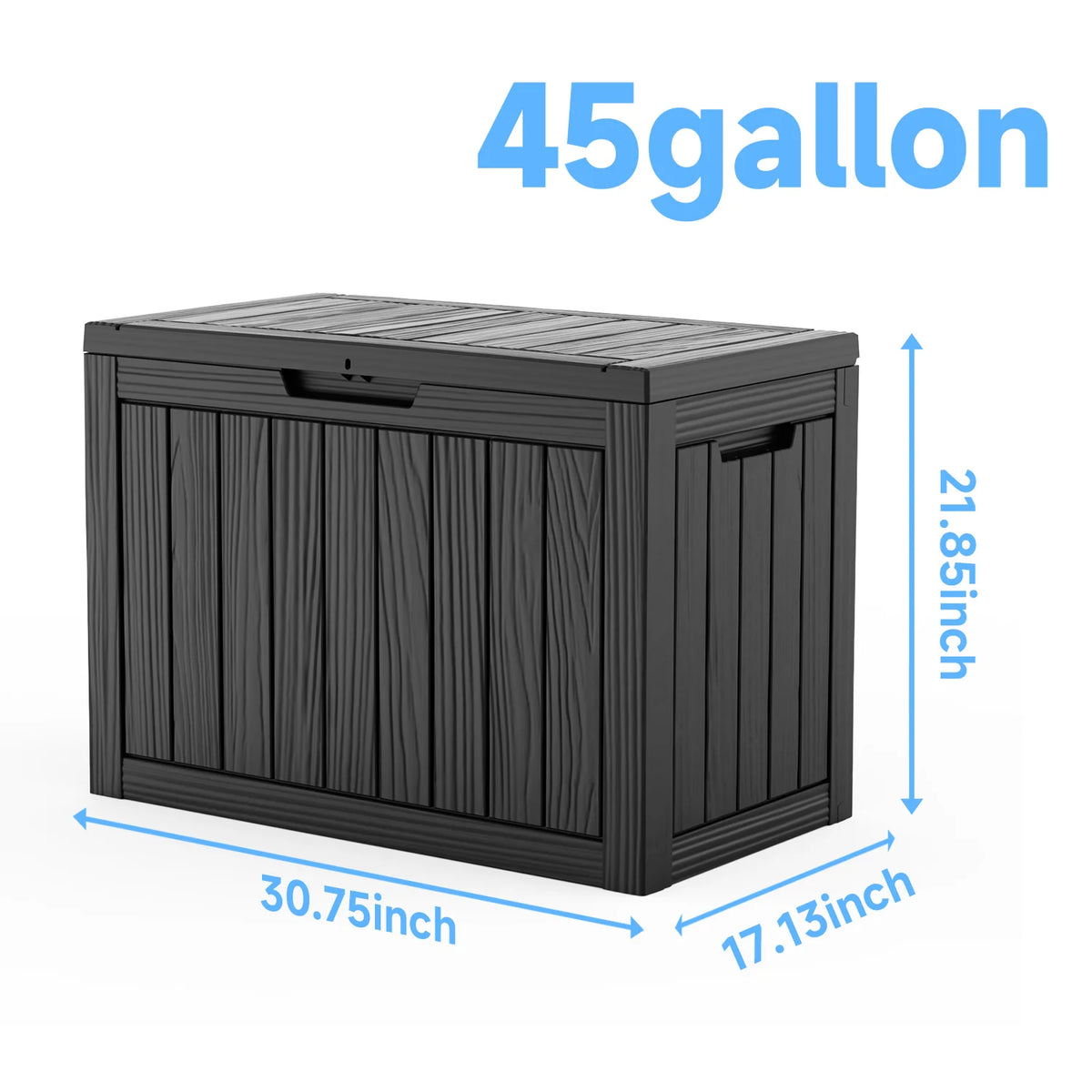 Waterproof Lockable Resin Outdoor Storage Box for Patio and Garden Storage