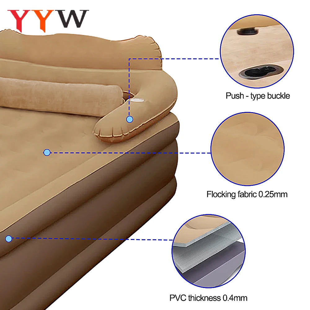 Double Inflatable Camping Mattress for Indoor and Outdoor Comfort