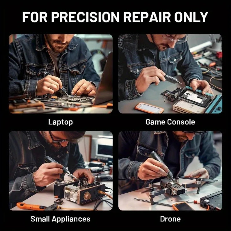 JAKEMY Cordless Precision Electric Screwdriver Set With Magnetic Bits