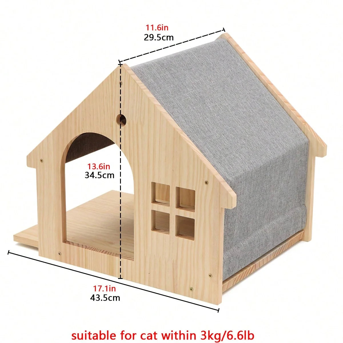 CWV Cat Wall Climbing Shelf With Sisal Scratching Post