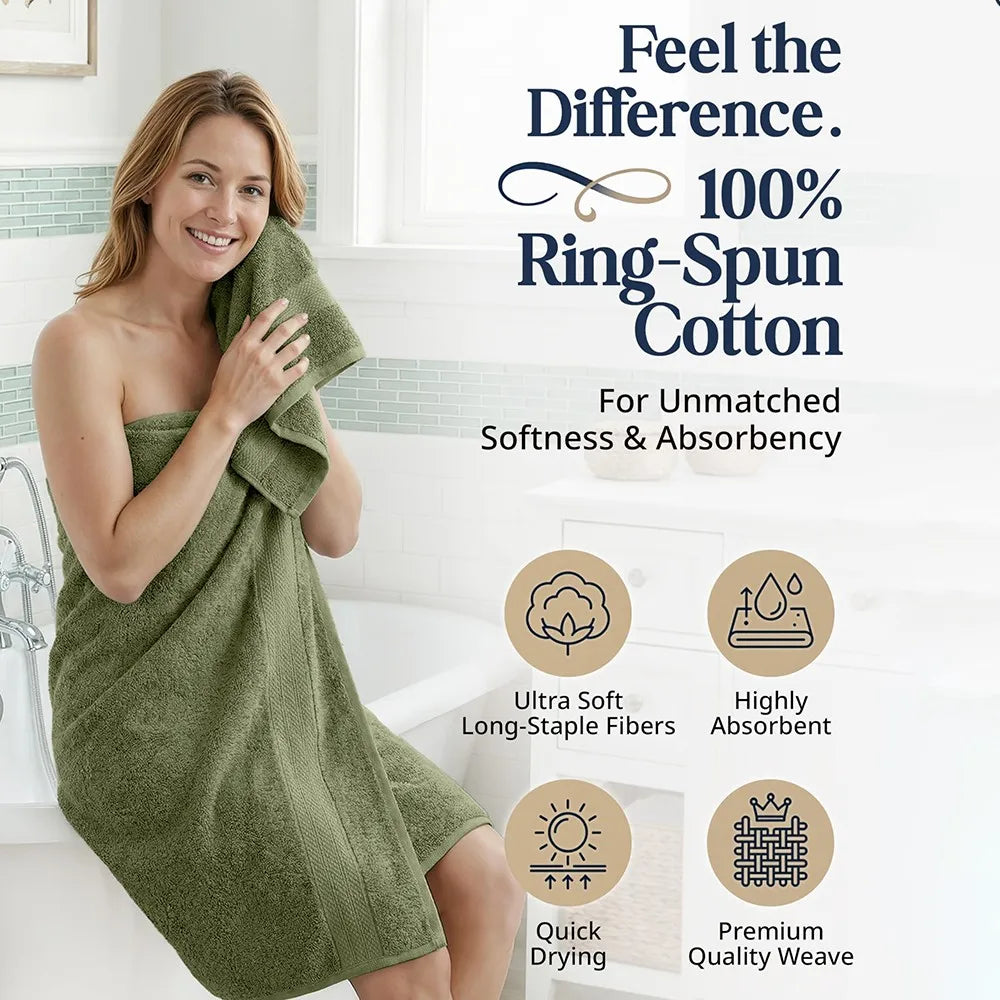 Soft Absorbent Quick Dry Cotton Bathroom Towels for Home Use
