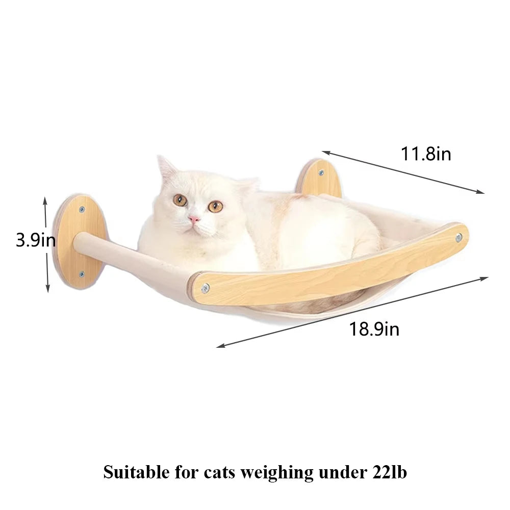 CWV Cat Wall Climbing Shelf With Sisal Scratching Post