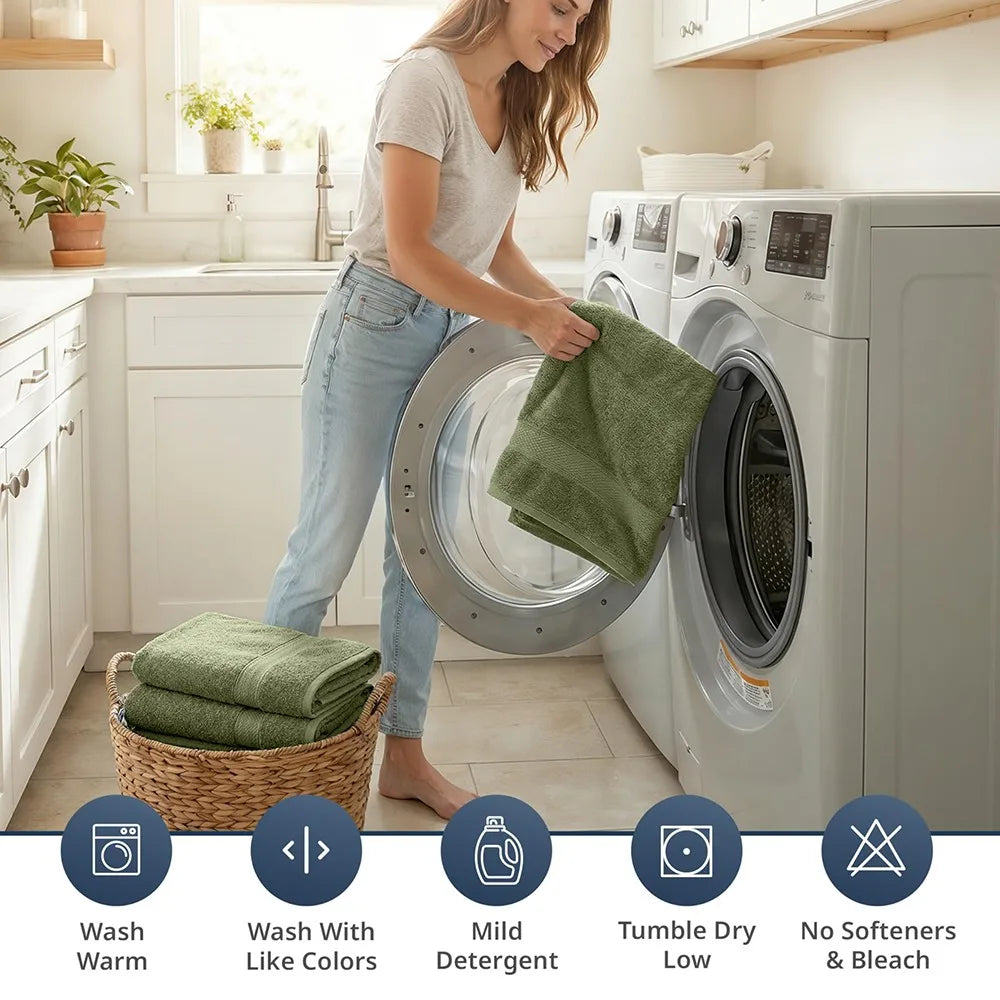 Soft Absorbent Quick Dry Cotton Bathroom Towels for Home Use