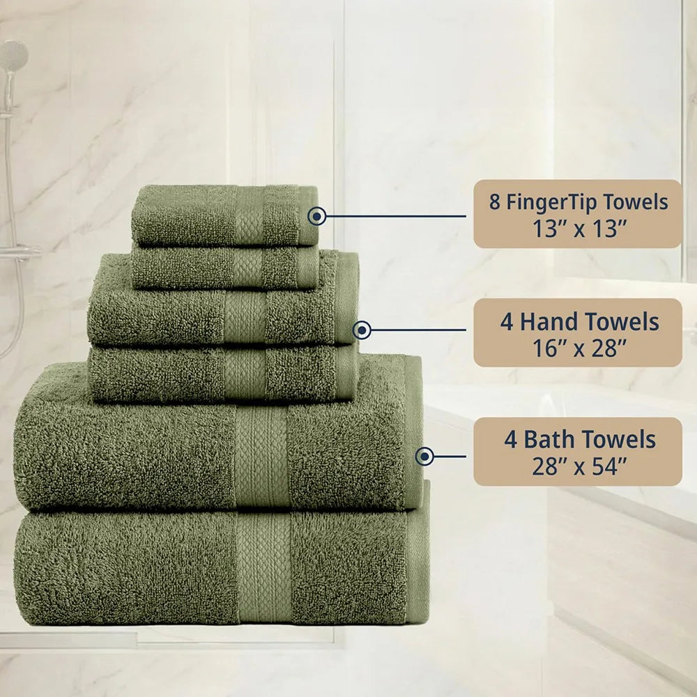 Soft Absorbent Quick Dry Cotton Bathroom Towels for Home Use