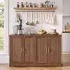 GiggleZone Fluted Sideboard Buffet Cabinet for Dining Room Storage