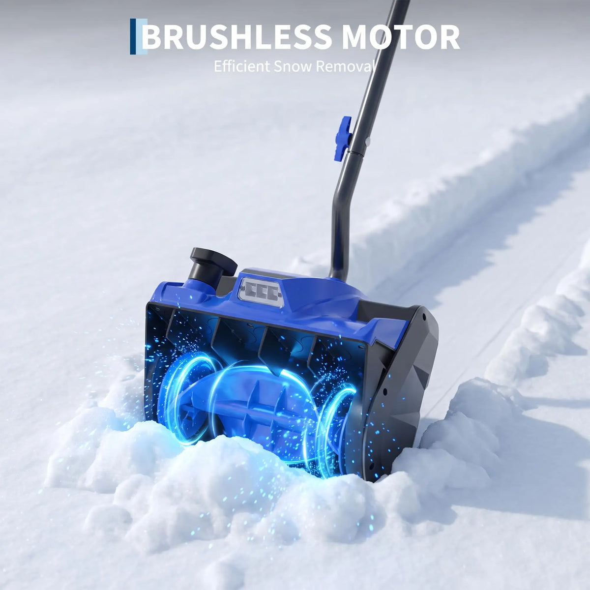 HiMISS Cordless Brushless Electric Snow Shovel With LED Light