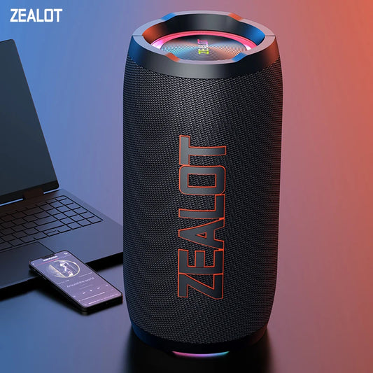 ZEALOT-S76 50W Portable Bluetooth Speaker Wireless Waterproof Outdoor IPX6 Stereo Bass Music Track Speaker Sound Box