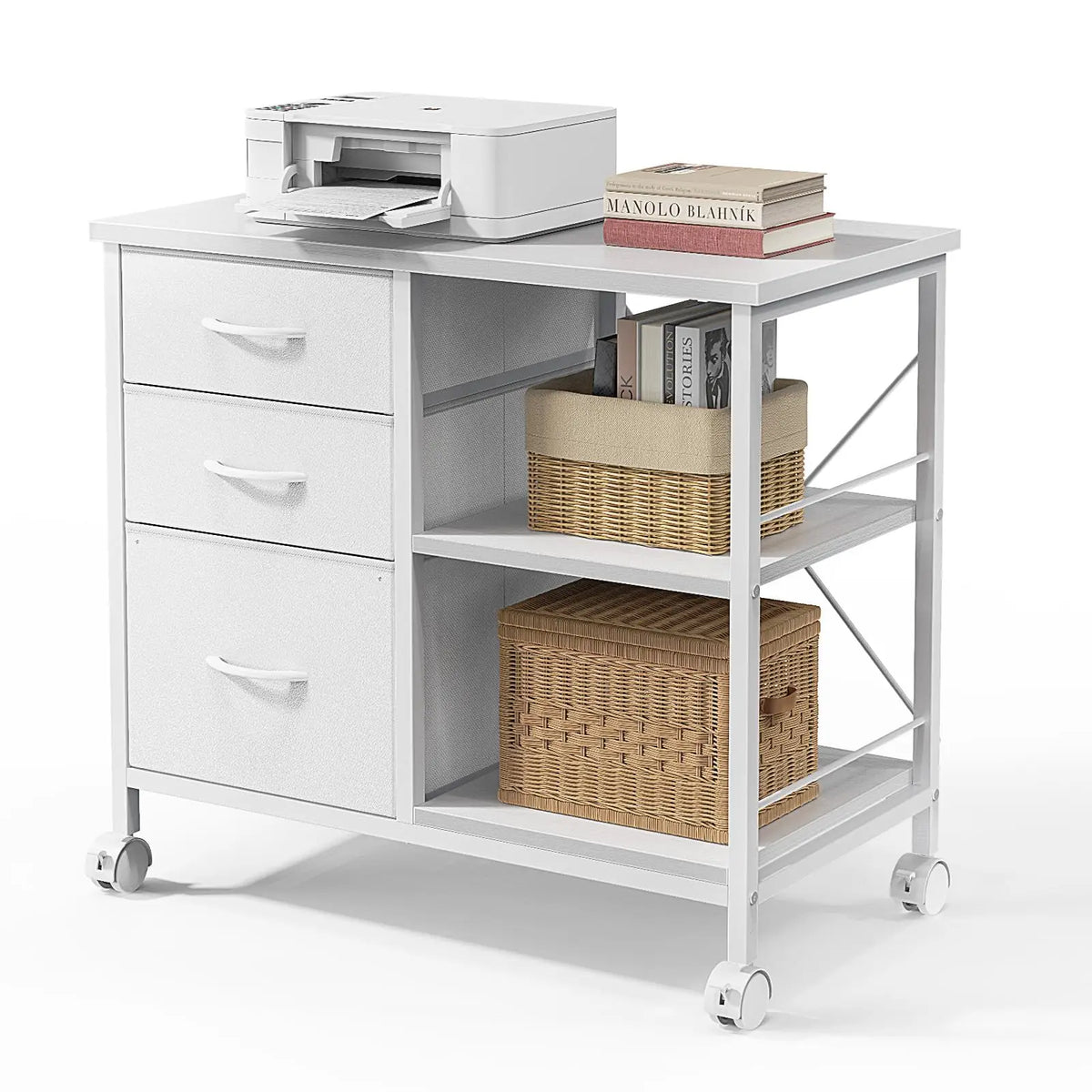 MCQ Modern Fabric Drawer Storage Cabinet With Steel Frame