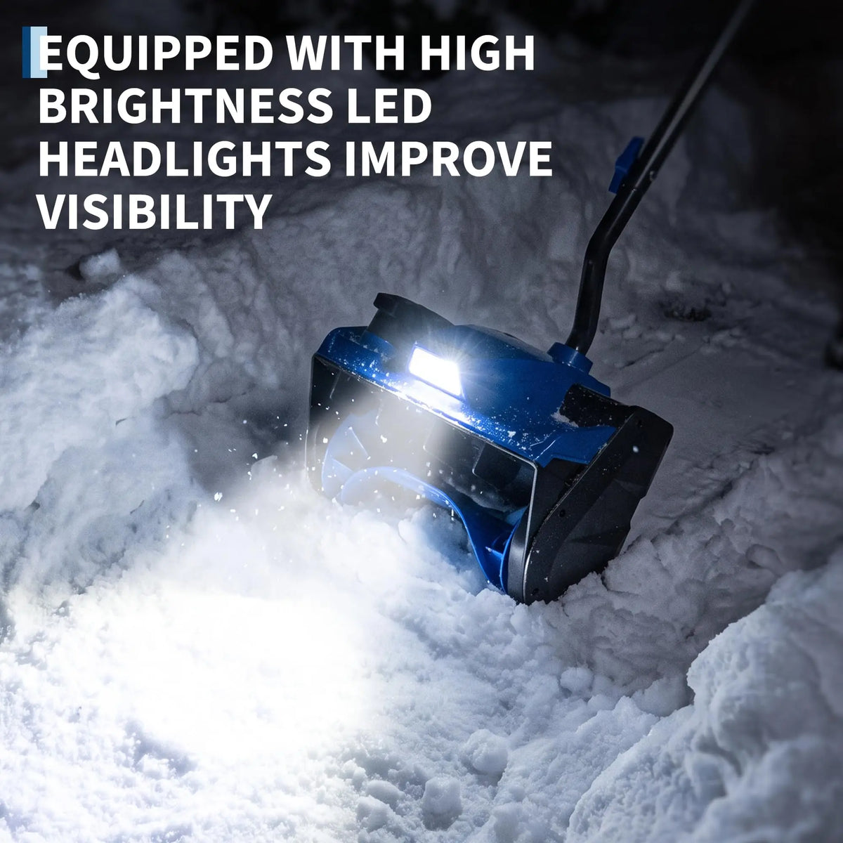HiMISS Cordless Brushless Electric Snow Shovel With LED Light