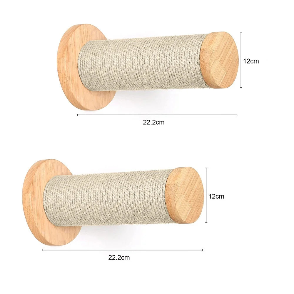 CWV Cat Wall Climbing Shelf With Sisal Scratching Post